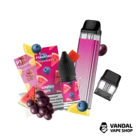 Набор M 2.0: Xros 3 mini Rose Pink+ Картридж XROS Mini 1.0 Ом+ Flavorlab p1 10 мл Blueberry Watermelon 50 мг + Grape Lemon 10 мл 50 мг
