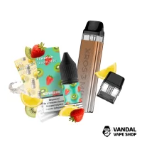 Набор M 2.0: Xros 3 mini Phanton Gold+ Картридж XROS Mini 1.0 Ом+ Flavorlab p1 10 мл Пиво лимон 50 мг + Strawberry Kiwi 10 мл 50 мг