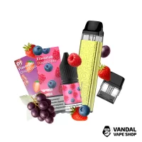 Набор M 2.0: Xros 3 mini Lemon Yellow + Картридж XROS Mini 1.0 Ом + Flavorlab p1 10 мл Blueberry Raspberry 50 мг + Strawberry Grape 10 мл 50 мг