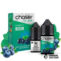 Готовые наборы для самозамеса Chaser X Kit 30 мл 30 мг - Blueberry Menthol