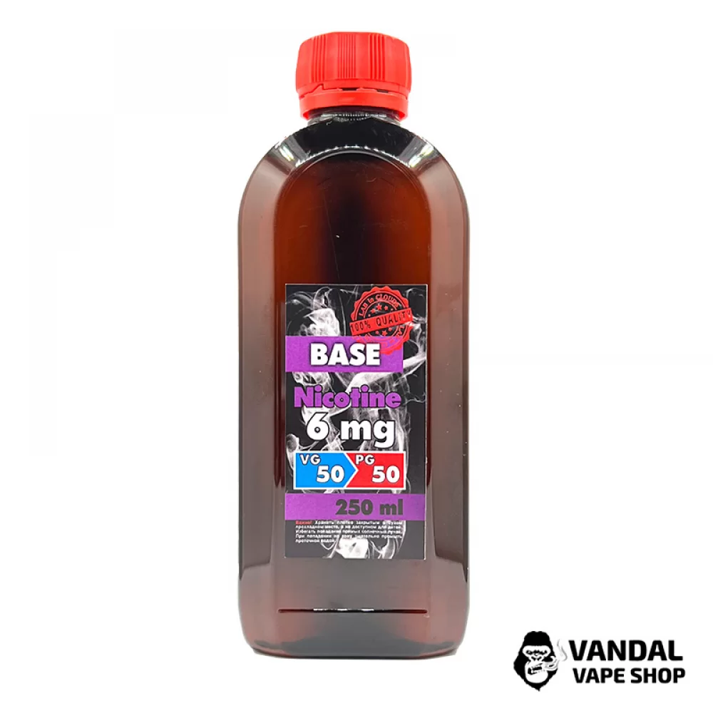 База In Cloud 250 мл. 50/50 - никотин 6 мг/мл База In Cloud 250 мл. 50/50 - никотин 6 мг/мл