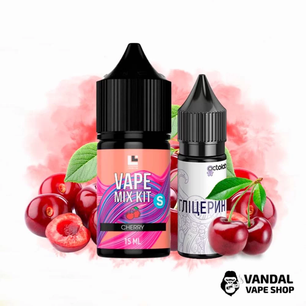 Набір Vape Mix Kit 30 мл 50 мг зі смаком вишні