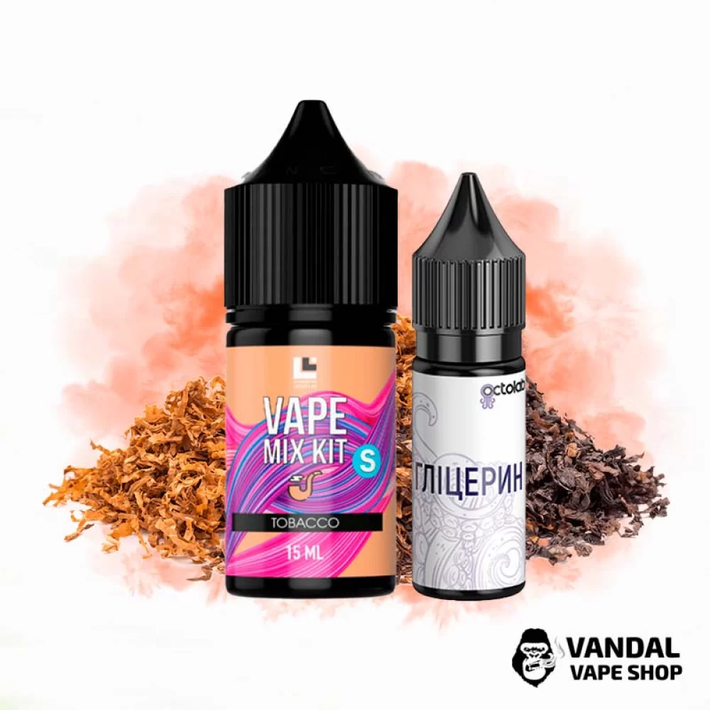 Набір Vape Mix Kit 30 мл 50 мг зі смаком тютюну