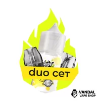 Комбинация Duo VMATE №4: Картридж Voopoo VMATE V3 (Top Fill) 1.0 Ом, 3 мл + Картридж Voopoo VMATE V2 0.7 Ом + Hype Pineapple 30 мл 50 мг