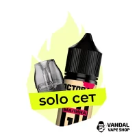 Комбинация Solo VMATE №3: Картридж Voopoo VMATE V2 0.7 Ом + Octobar Go Малина 30 мл 50 мг