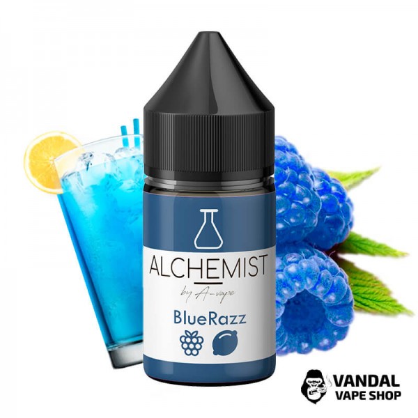 Рідина Alchemist Salt - 30 мл 35 мг на сольовому нікотині зі смаком голубої малини і лимонаду