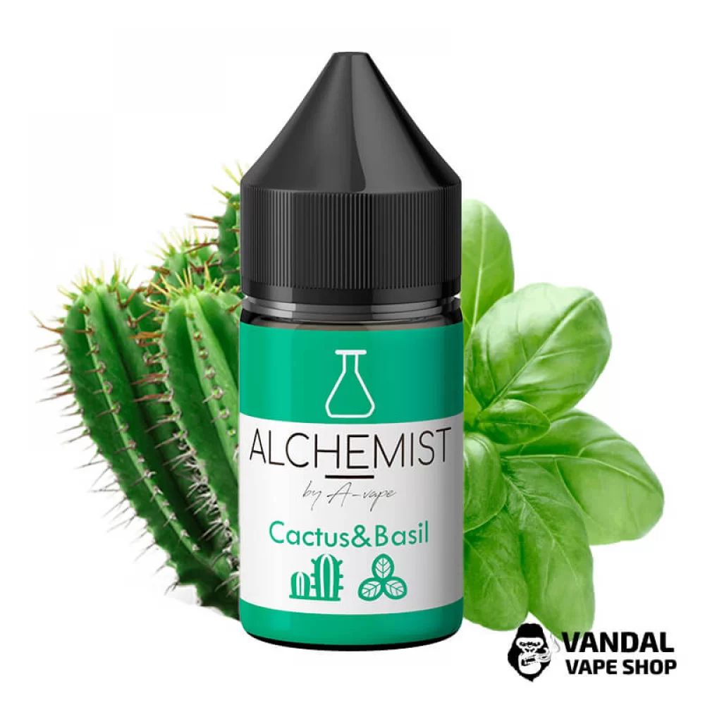 Жидкость Alchemist Salt – 30 мл 35 мг на солевом никотине со вкусом кактуса и базилика