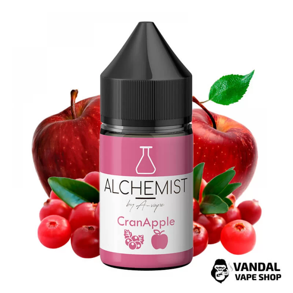 Жидкость Alchemist Salt – 30 мл 35 мг на солевом никотине со вкусом яблока и клюквы