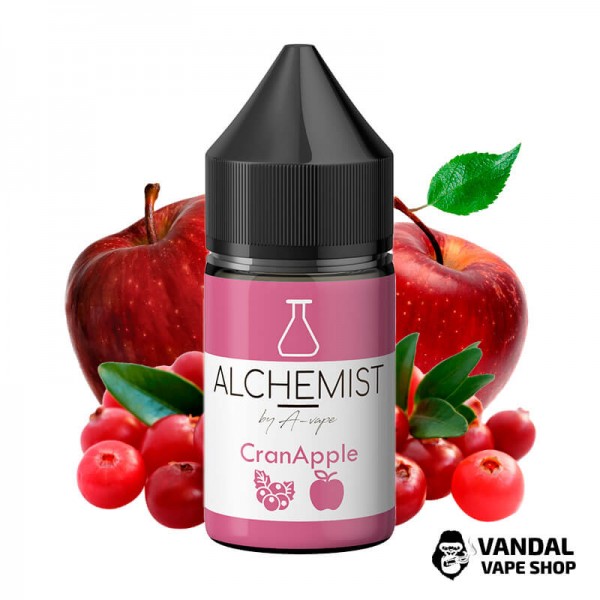 Рідина Alchemist Salt - 30 мл 50 мг на сольовому нікотині зі смаком яблука і журавлини