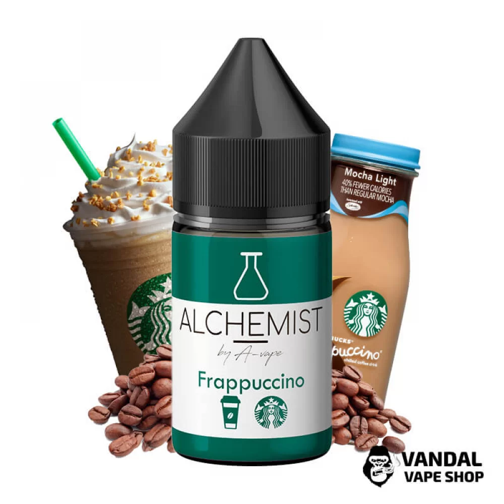 Жидкость Alchemist Salt – 30 мл 50 мг на солевом никотине со вкусом напитка фраппучино
