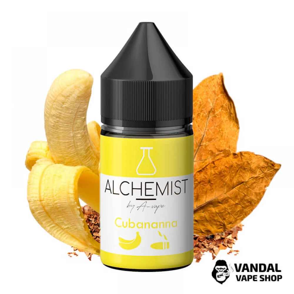 Жидкость Alchemist Salt – 30 мл 35 мг на солевом никотине со вкусом банана и табака