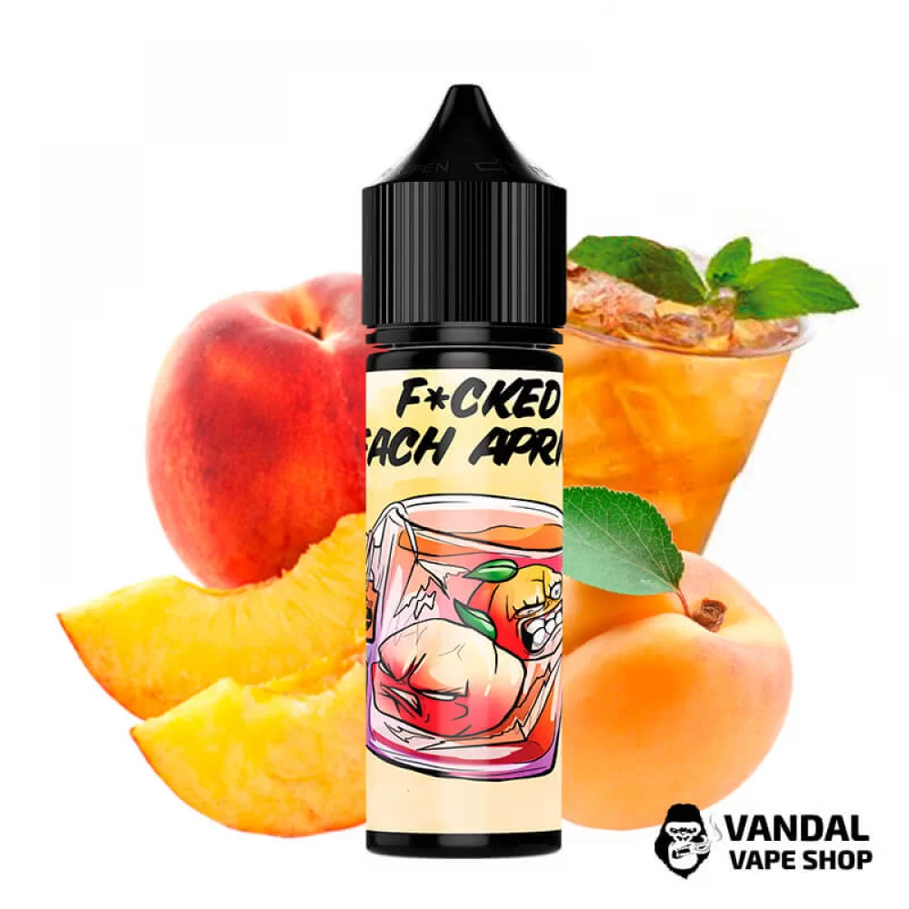 Жидкость Fucked 50 мл 3 мг на органическом никотине со вкусом чая с персиком и абрикосом