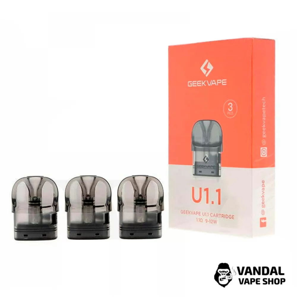 Сменный картридж GeekVape U со встроенным испарителем 1.1 Ом Сменный картридж GeekVape U со встроенным испарителем 1.1 Ом