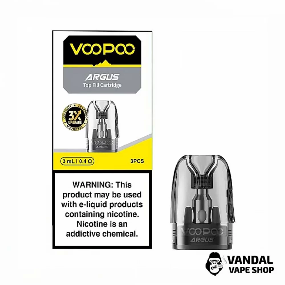 Змінний картридж Voopoo Argus Top Fill 0.4 Ом 3 мл