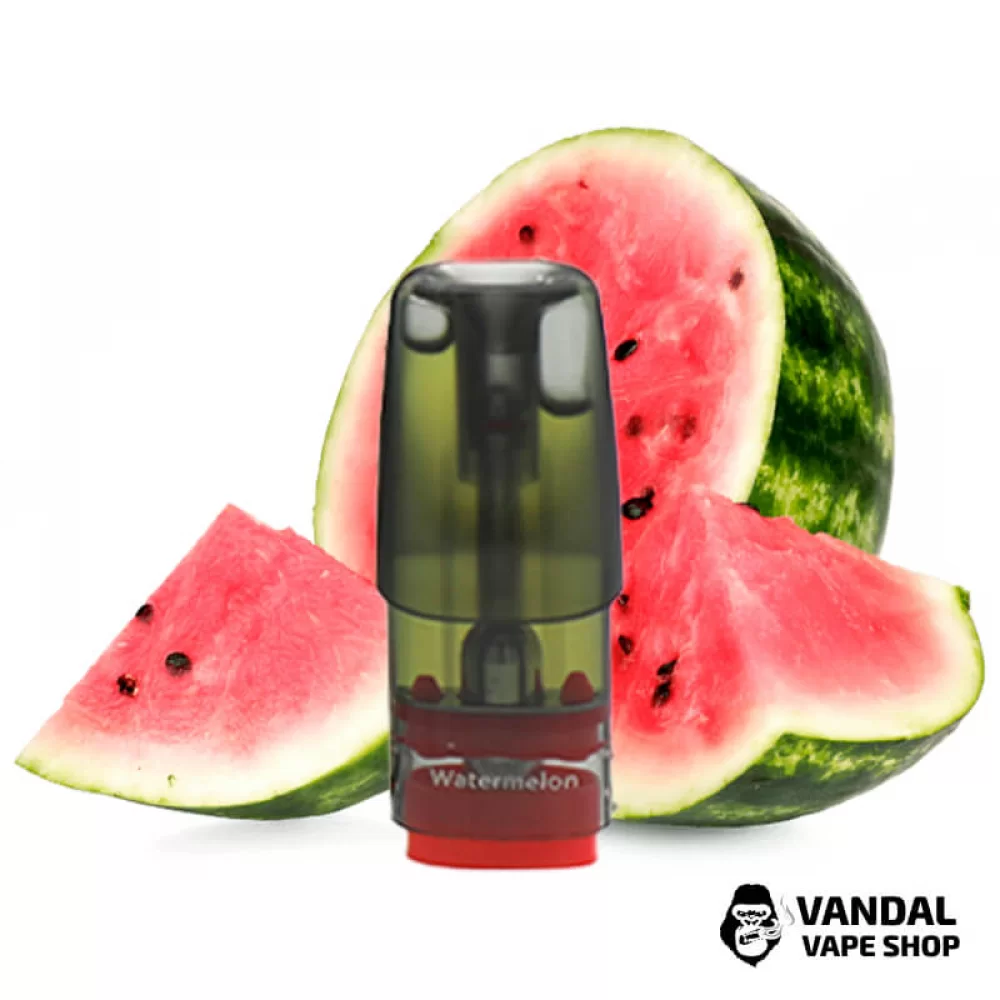 Заправленные картриджи для ELF BAR RF350 и MATE 500 2.0 Мл (1.2 Ом) со вкусом арбуза Заправленные картриджи для ELF BAR RF350 и MATE 500 2.0 Мл (1.2 Ом) со вкусом арбуза