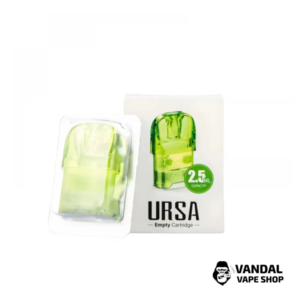 Змінний картридж Lost Vape Ursa Nano об'ємом 2.5 мл без випаровувача у зеленому кольорі