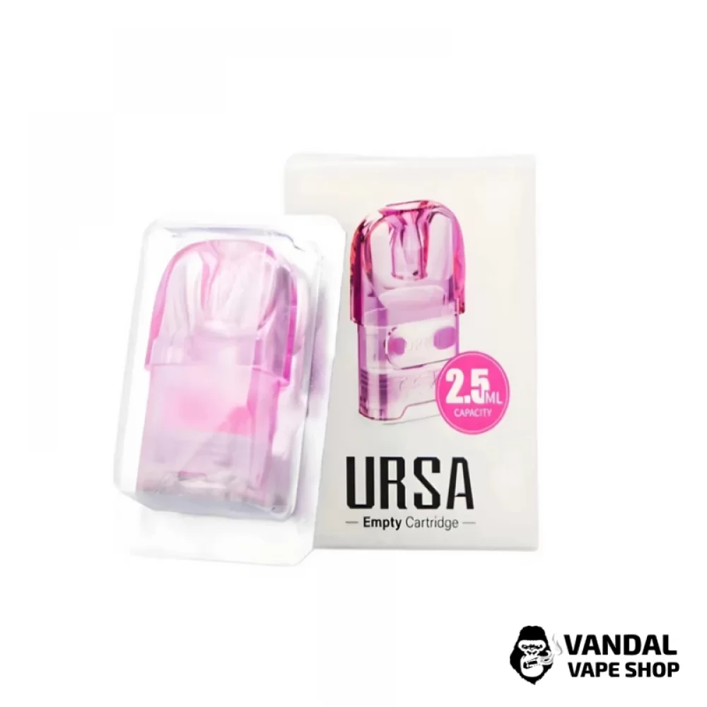 Змінний картридж Lost Vape Ursa Nano об'ємом 2.5 мл без випаровувача у рожевому кольорі