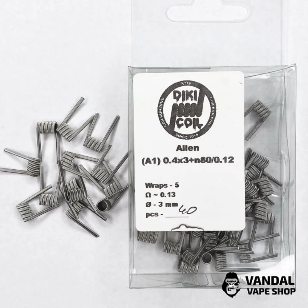 Спіраль Alien 0.13 Ohm (A1) 0.4x3+n80/0.12
