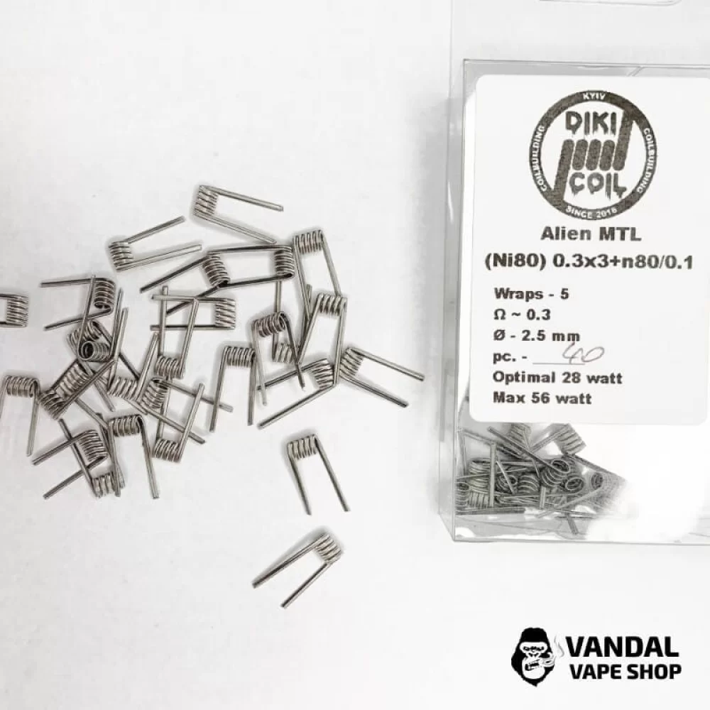 Спираль Alien MTL 0.3 Ohm (Ni80) 0.3x3+n80/0.12