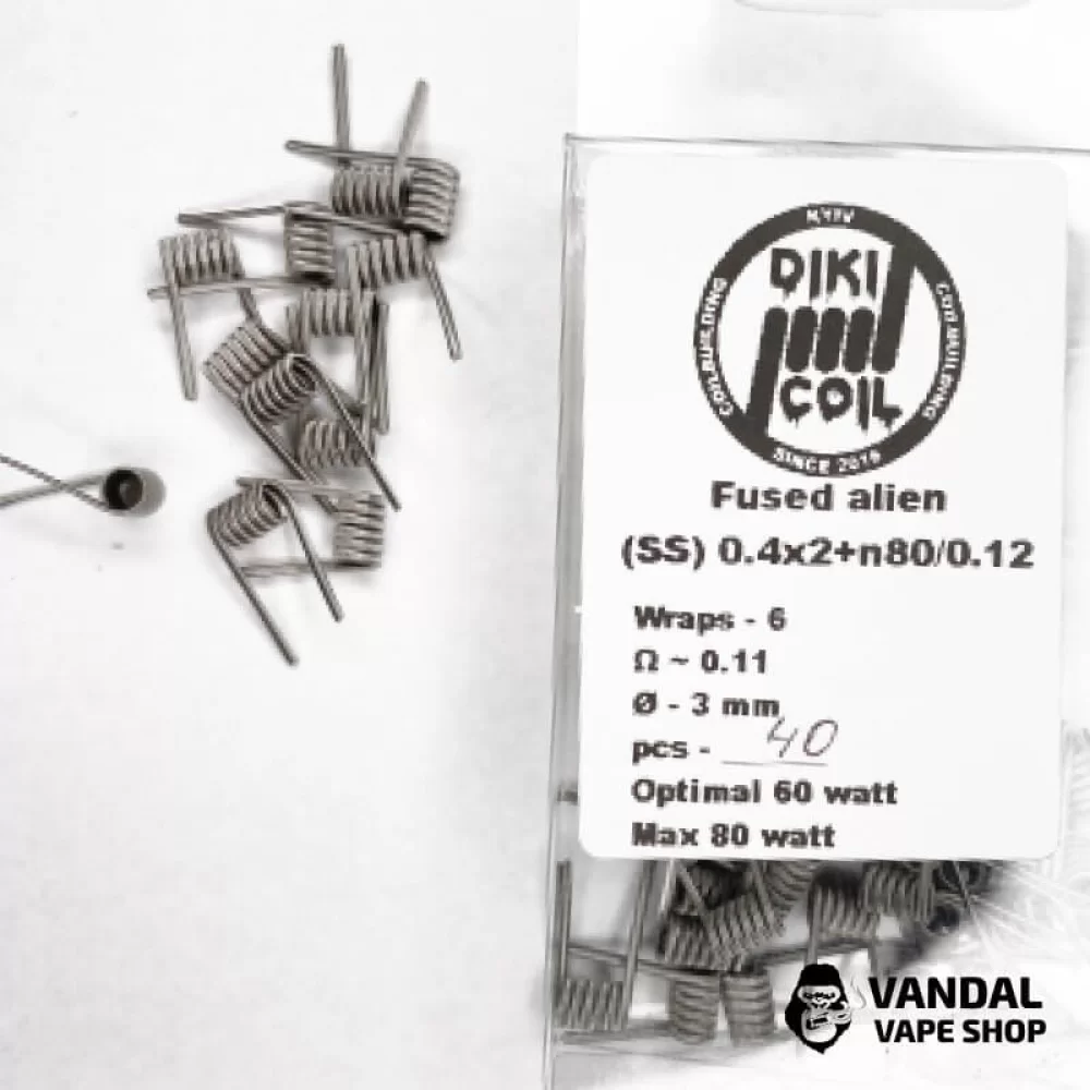 Спіраль Fused 0,11 Ohm (Ss) 0.4x2+n80/0.12