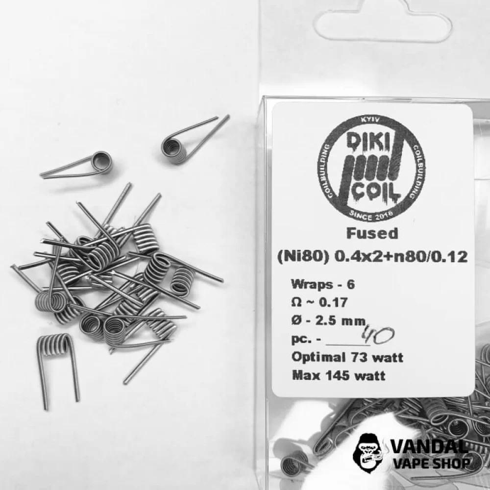 Fused 0,17 Ohm (Ni80) 0.4x2+n80/0.12