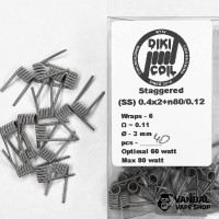 Staggered 0,11 Ohm (Ss) 0.4x2+n80/0.12