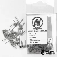 Staggered 0,17 Ohm (Ni80) 0.4x2+n80/0.12