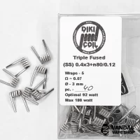 Triple Fused 0.07 Ohm (Ss) 0.4x3+n80/0.12