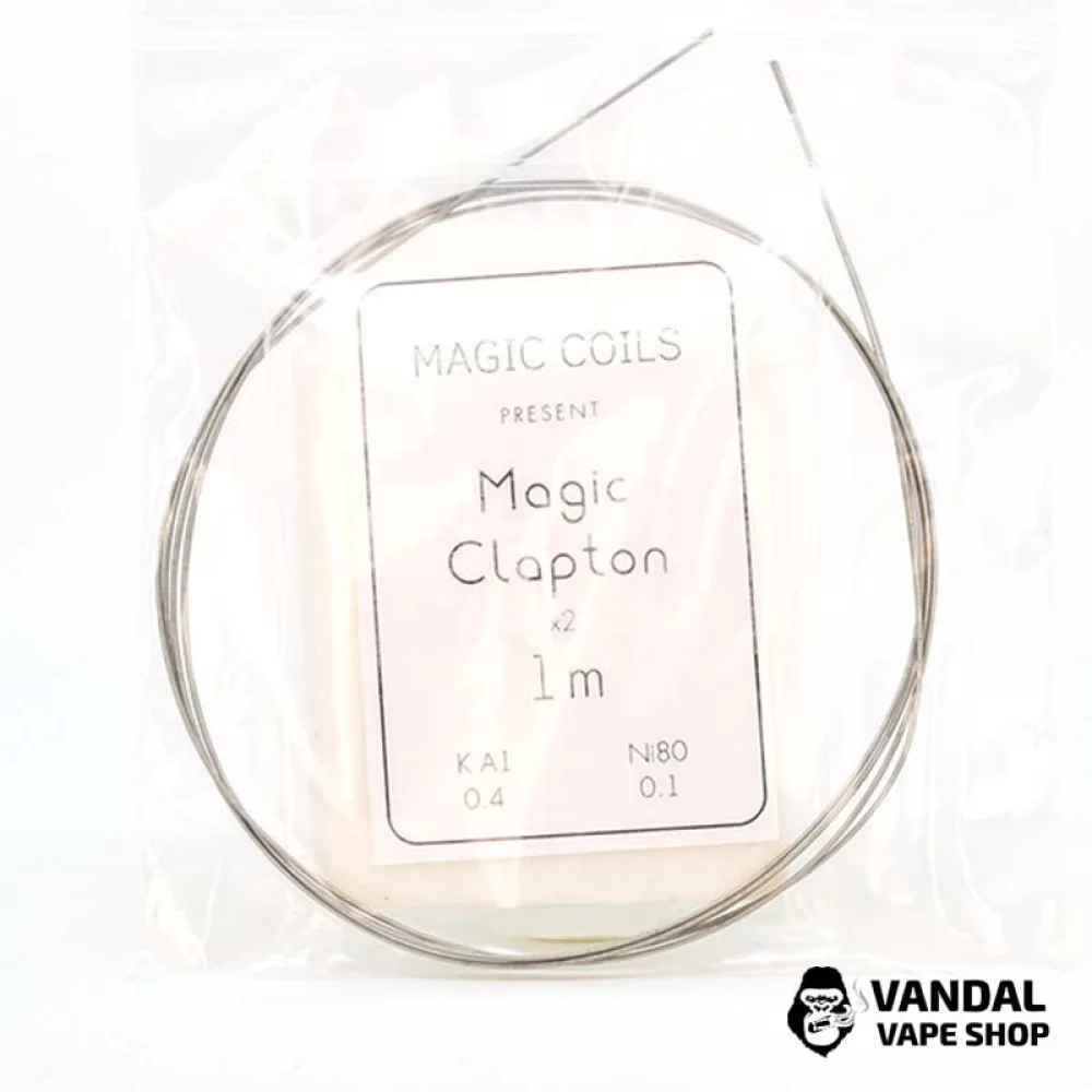 Проволока для спирали Magic Coils Clapton - Kanthal 0.4 мм Nichrome 0.1 мм 1 м Проволока для спирали Magic Coils Clapton - Kanthal 0.4 мм Nichrome 0.1 мм 1 м