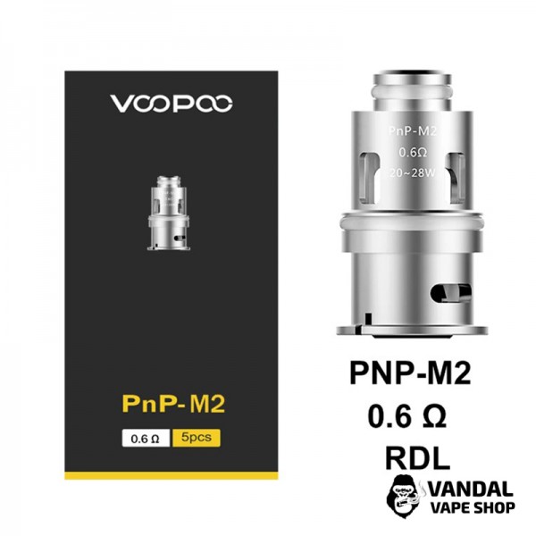 Сменный испаритель Voopoo PnP-M2 (0.6 Ом) (20-28 W) (Original) для NAVI, ARGUS, DRAG S, DRAG X, VINCI, VINCI X 