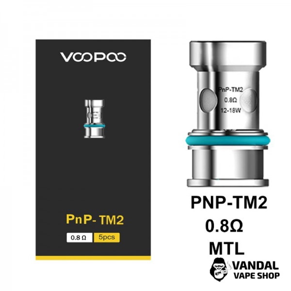 Оригинальный Сменный Испаритель Voopoo PnP TM2 Mesh Coil  с сопротивлением 0.8 Ом