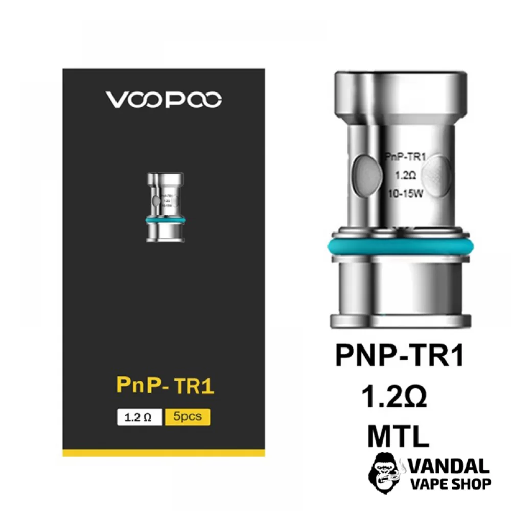 Оригинальный Сменный Испаритель Voopoo PnP TR1 Coil с сопротивлением 1.2 Ом Оригинальный Сменный Испаритель Voopoo PnP TR1 Coil с сопротивлением 1.2 Ом