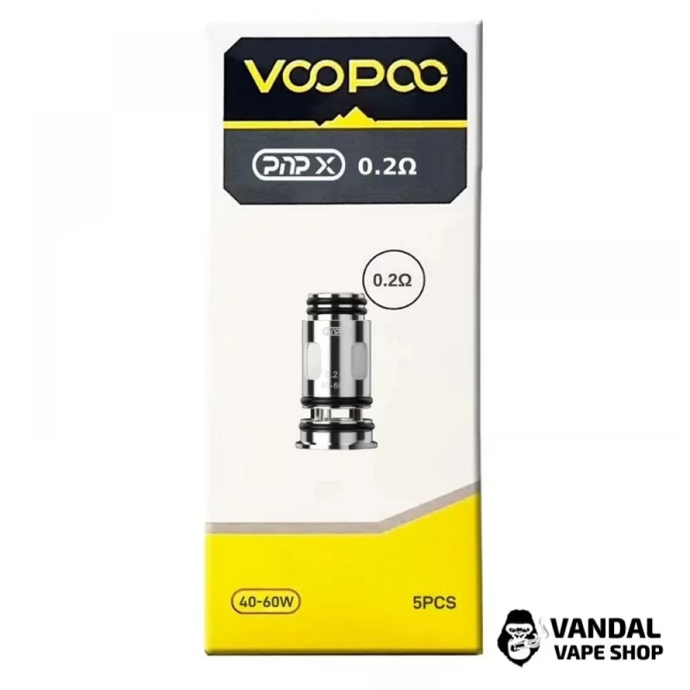 Оригінальний змінний випаровувач VooPoo PnP X 0.2 Ом