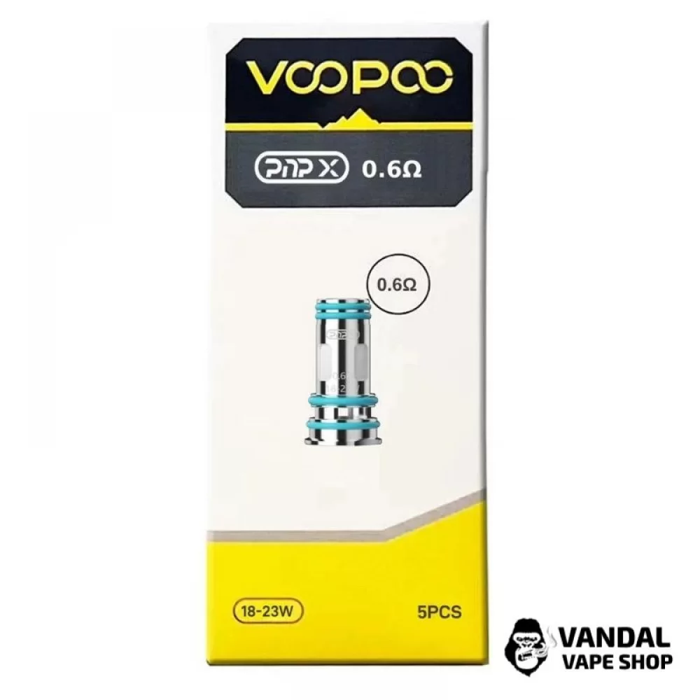 Оригінальний змінний випаровувач VooPoo PnP X 0.6 Ом