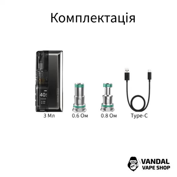 Оригинальная Pod-система Suorin Air Mod 40W Pod Kit на 1500mAh в красном цвете