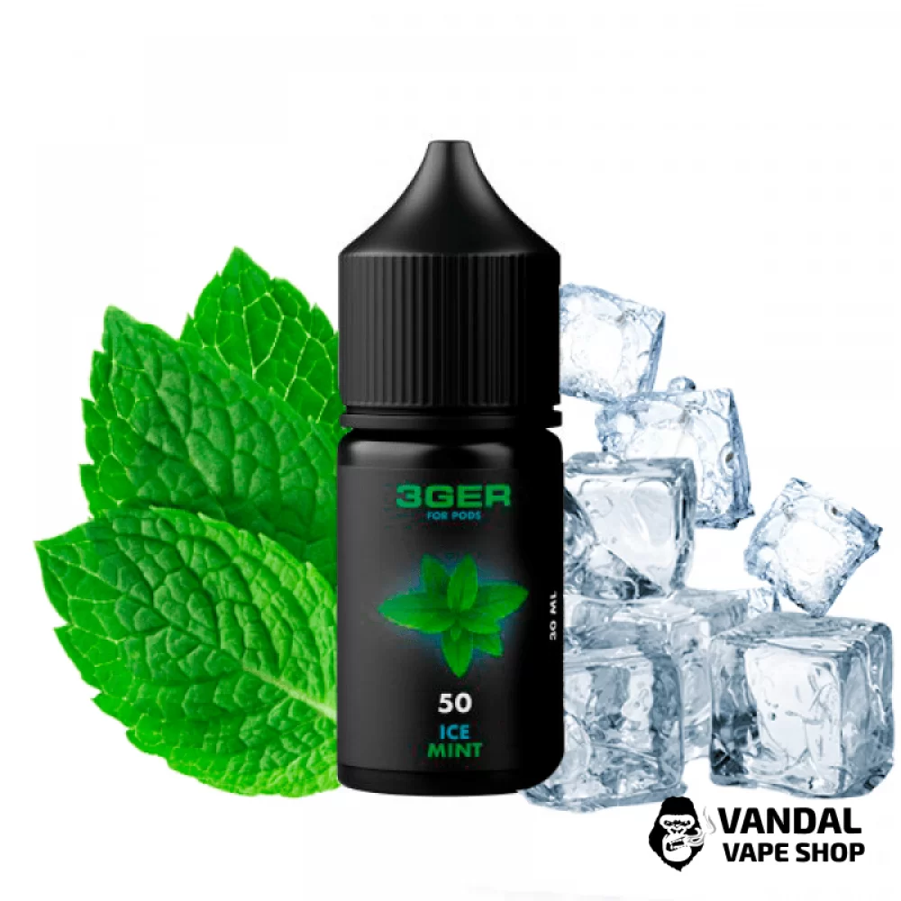 ЖИДКОСТЬ 3Ger Salt 30 мл, 50 мг НА СОЛЕВОМ НИКОТИНЕ со вкусом холодной мяты ЖИДКОСТЬ 3Ger Salt 30 мл, 50 мг НА СОЛЕВОМ НИКОТИНЕ со вкусом холодной мяты