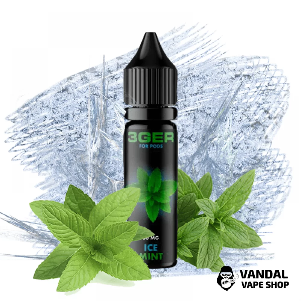 ЖИДКОСТЬ 3Ger Salt - Ice Mint 15 мл 35 мг НА СОЛЕВОМ НИКОТИНЕ СО ВКУСОМ мяты с холодком ЖИДКОСТЬ 3Ger Salt - Ice Mint 15 мл 35 мг НА СОЛЕВОМ НИКОТИНЕ СО ВКУСОМ мяты с холодком