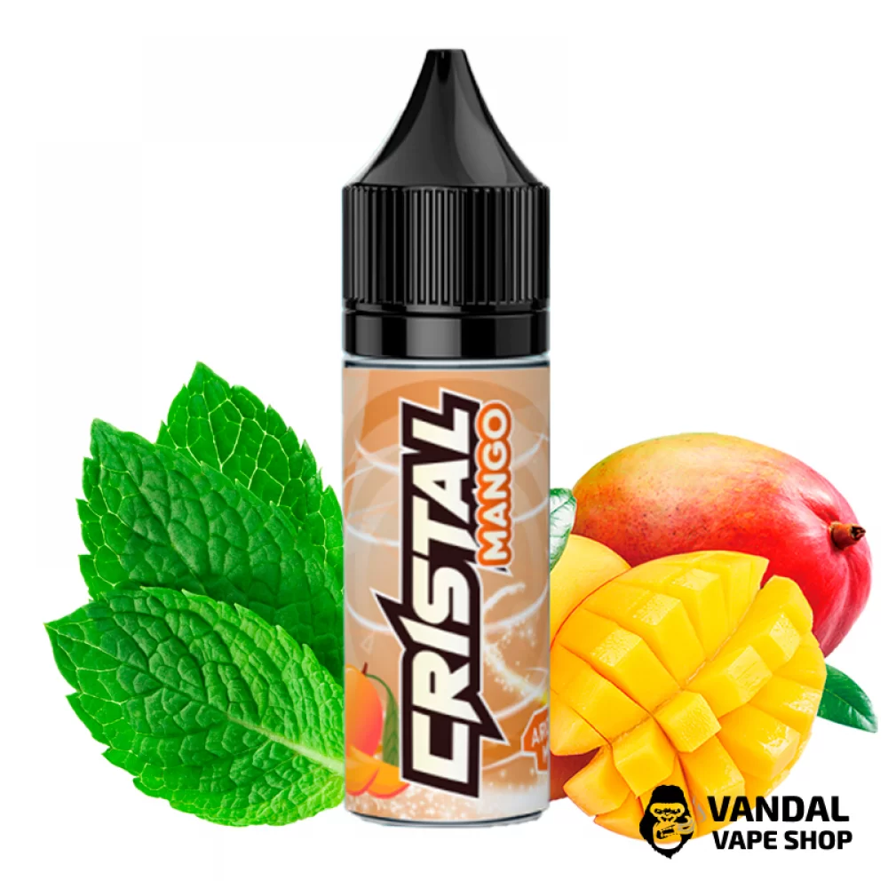 Жидкость Cristal Salt – 15 мл, 50 мг на солевом никотине со вкусом манго с мятой и ментолом Жидкость Cristal Salt – 15 мл, 50 мг на солевом никотине со вкусом манго с мятой и ментолом