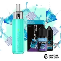Набор S: VooPoo Doric Q Mint Green + Punch Energy Monster 15 мл 50 мг		