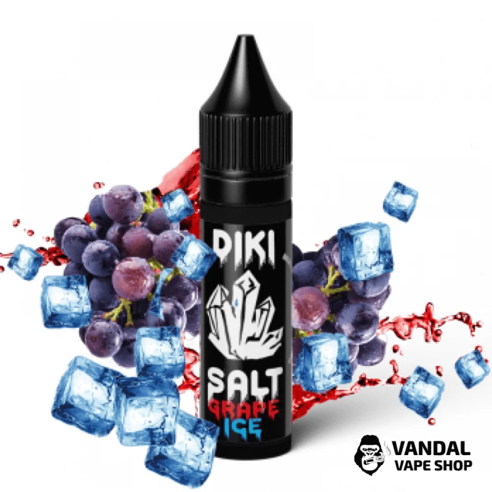 Жидкость Diki Salt 50мг, 15мл НА СОЛЕВОМ НИКОТИНЕ со вкусом со вкусом винограда с холодком Жидкость Diki Salt 50мг, 15мл НА СОЛЕВОМ НИКОТИНЕ со вкусом со вкусом винограда с холодком