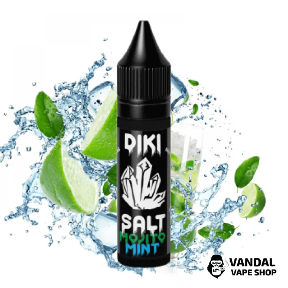 Жидкость Diki Salt 50мг, 15мл НА СОЛЕВОМ НИКОТИНЕ со вкусом мохито Жидкость Diki Salt 50мг, 15мл НА СОЛЕВОМ НИКОТИНЕ со вкусом мохито