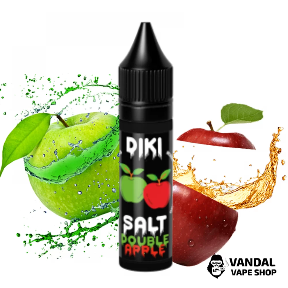 Жидкость Diki Salt 50мг, 15мл НА СОЛЕВОМ НИКОТИНЕ со вкусом микса яблок Жидкость Diki Salt 50мг, 15мл НА СОЛЕВОМ НИКОТИНЕ со вкусом микса яблок