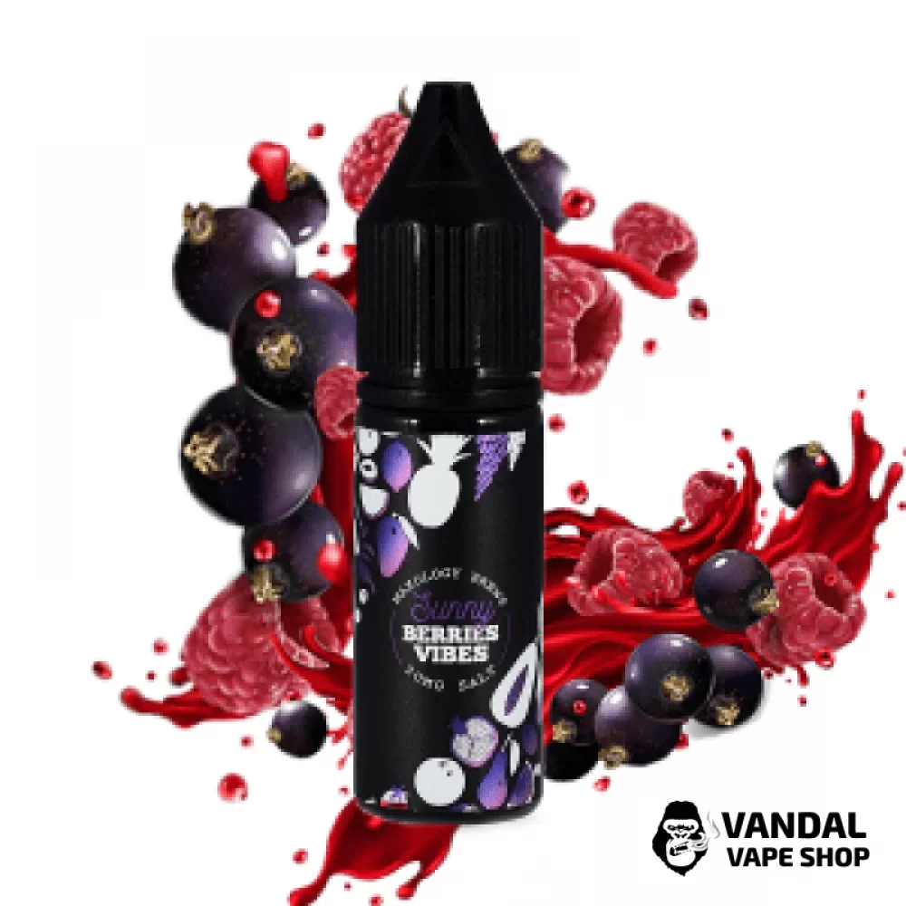 Рідина Maxology Brews Salt Sunny Vibes 15 мл 50 мг на сольовому нікотині зі смаком ягідного міксу 