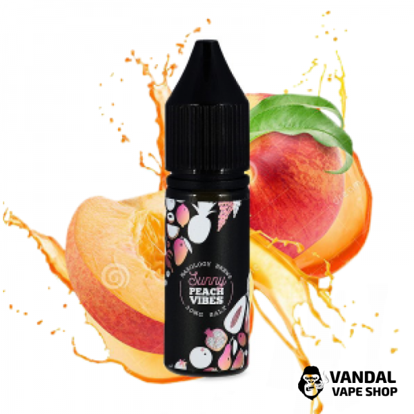 Жидкость Maxology Brews Salt Sunny Vibes 15 мл 50 мг на солевом никотине со вкусом спелого пексика