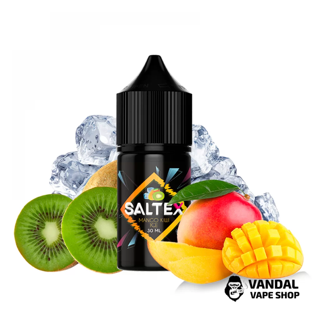 Жидкость Saltex 30 мл, 25 мг на солевом никотине со вкусом манго и киви со льдом Жидкость Saltex 30 мл, 25 мг на солевом никотине со вкусом манго и киви со льдом