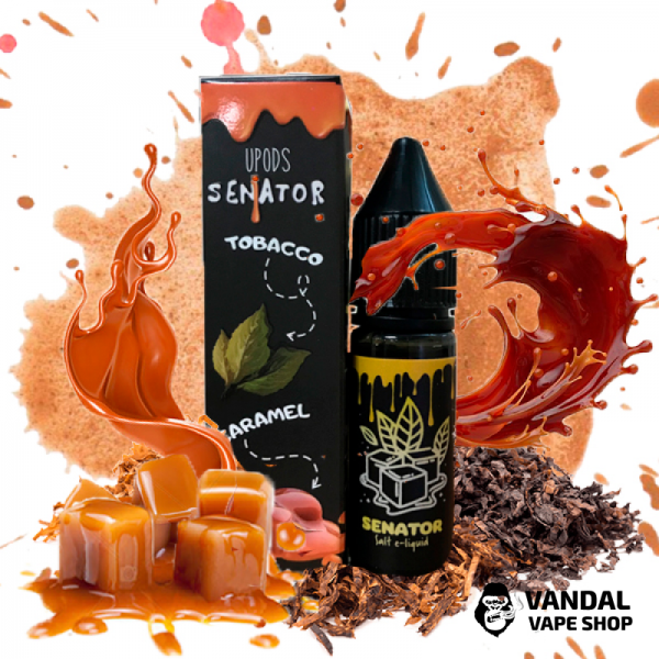 Жидкость Black Triangle Senator Tobacco Caramel НА СОЛЕВОМ НИКОТИНЕ 50 мг вкус табака с карамелью