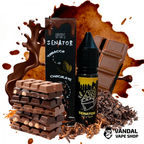 Жидкость Black Triangle Senator Tobacco Chocolate НА СОЛЕВОМ НИКОТИНЕ 50 мг вкус табака с шоколадом