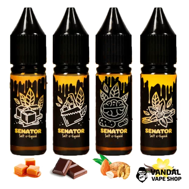 Рідина Black Triangle Senator Nuts Tobacco Caramel на сольовому нікотині