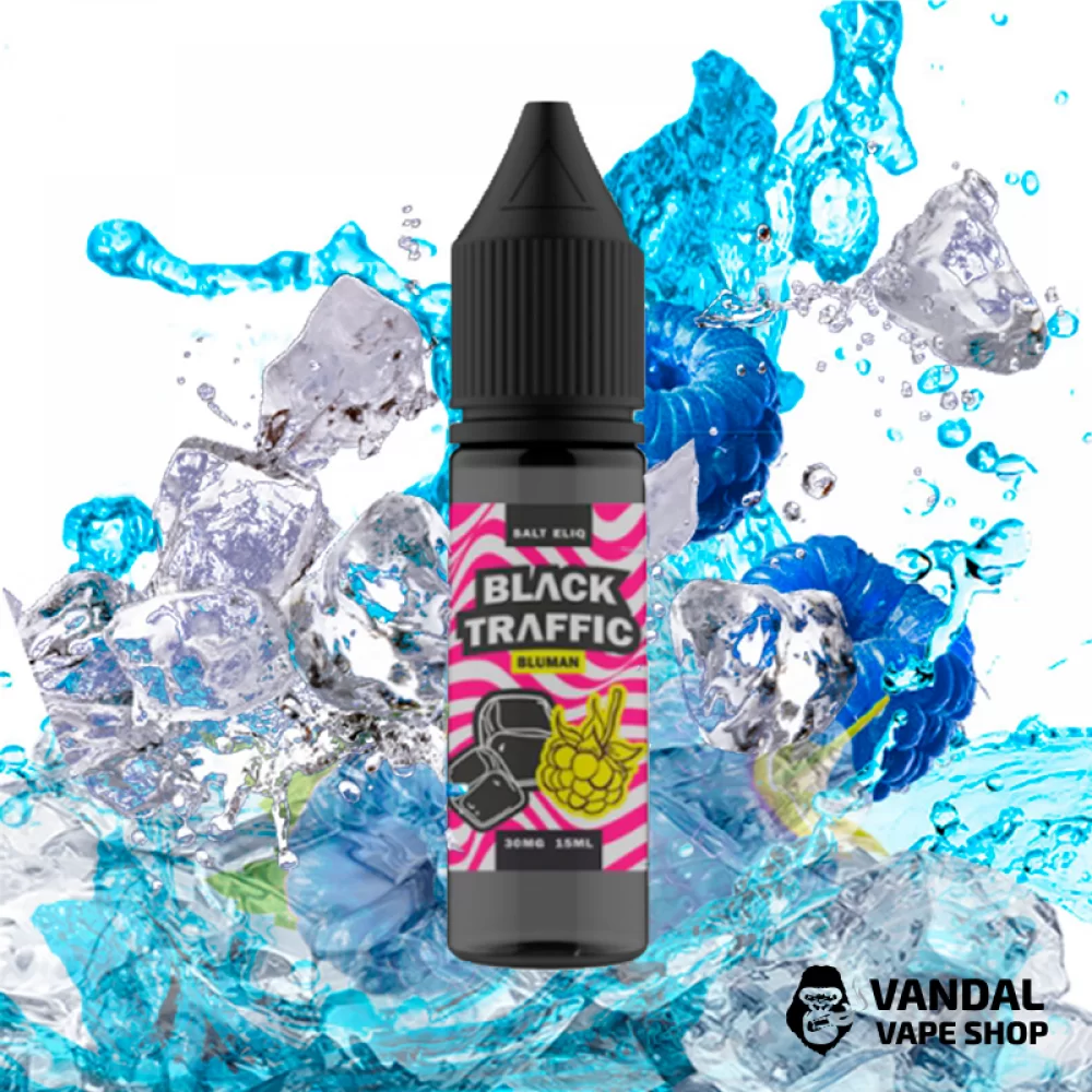 Жидкость Black Triangle Salt Black Traffic НА СОЛЕВОМ НИКОТИНЕ 50 мг со вкусом голубой малины с холодком