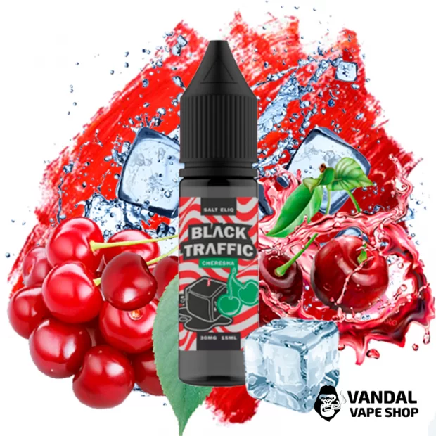 Жидкость Black Triangle Salt Black Traffic НА СОЛЕВОМ НИКОТИНЕ 50 мг со вкусом черешни с холодком